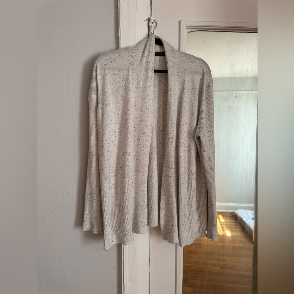 Verve Ami oatmeal beige white sweater L